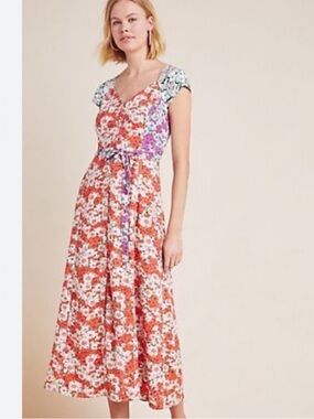 Anthropologie Maeve Floral Tate Maxi Dress